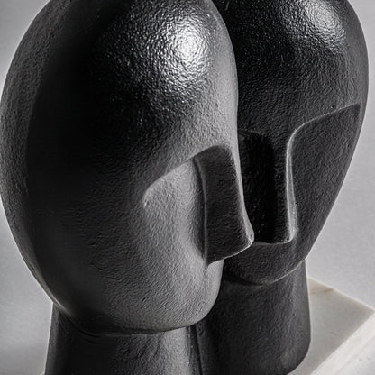 Davet Decorative Figure in Black Colour