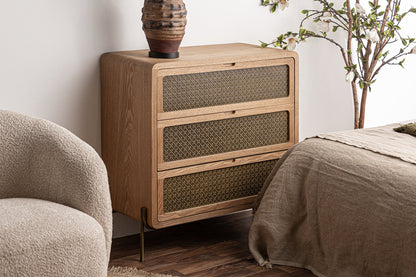 Nevoy Chest Of Drawers in Brown Colour