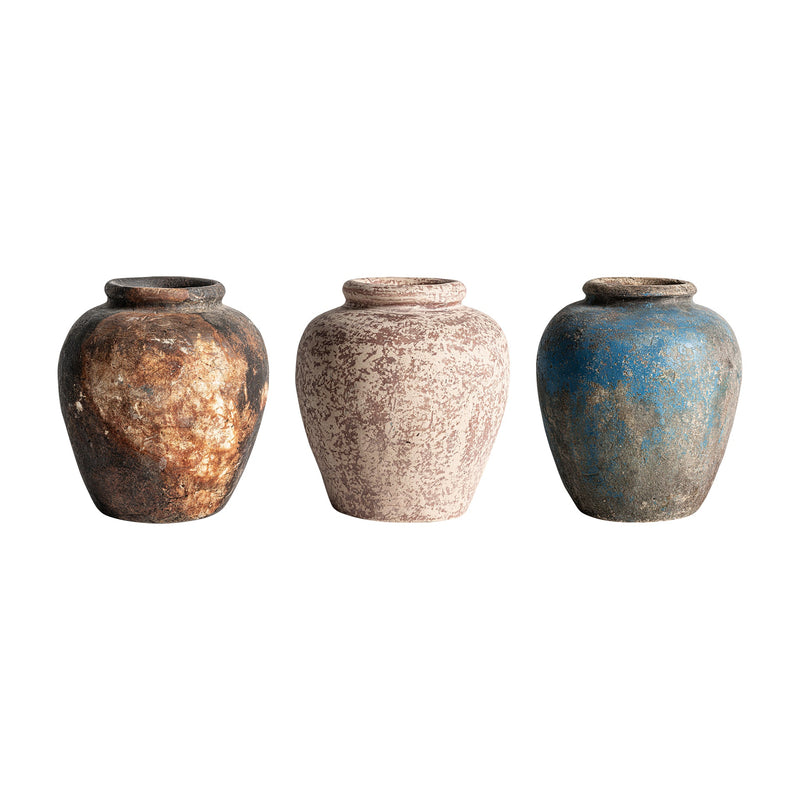 Assorted Fez Vase in Brown Tones Colour