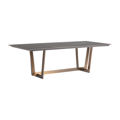 Tremp Dining Table in Black/Gold Colour