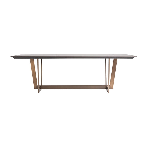 Tremp Dining Table in Black/Gold Colour