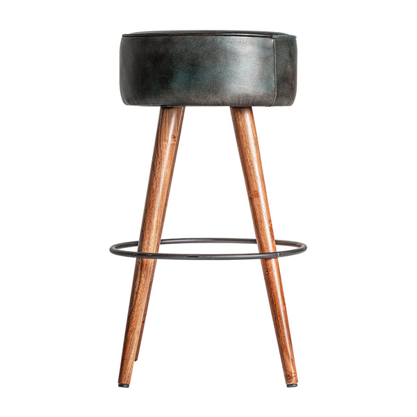 Idre Stool in Black/Natural Colour