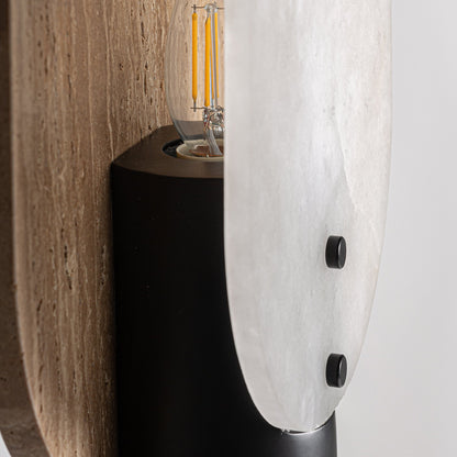 Table Lamp in Black/Natural Colour