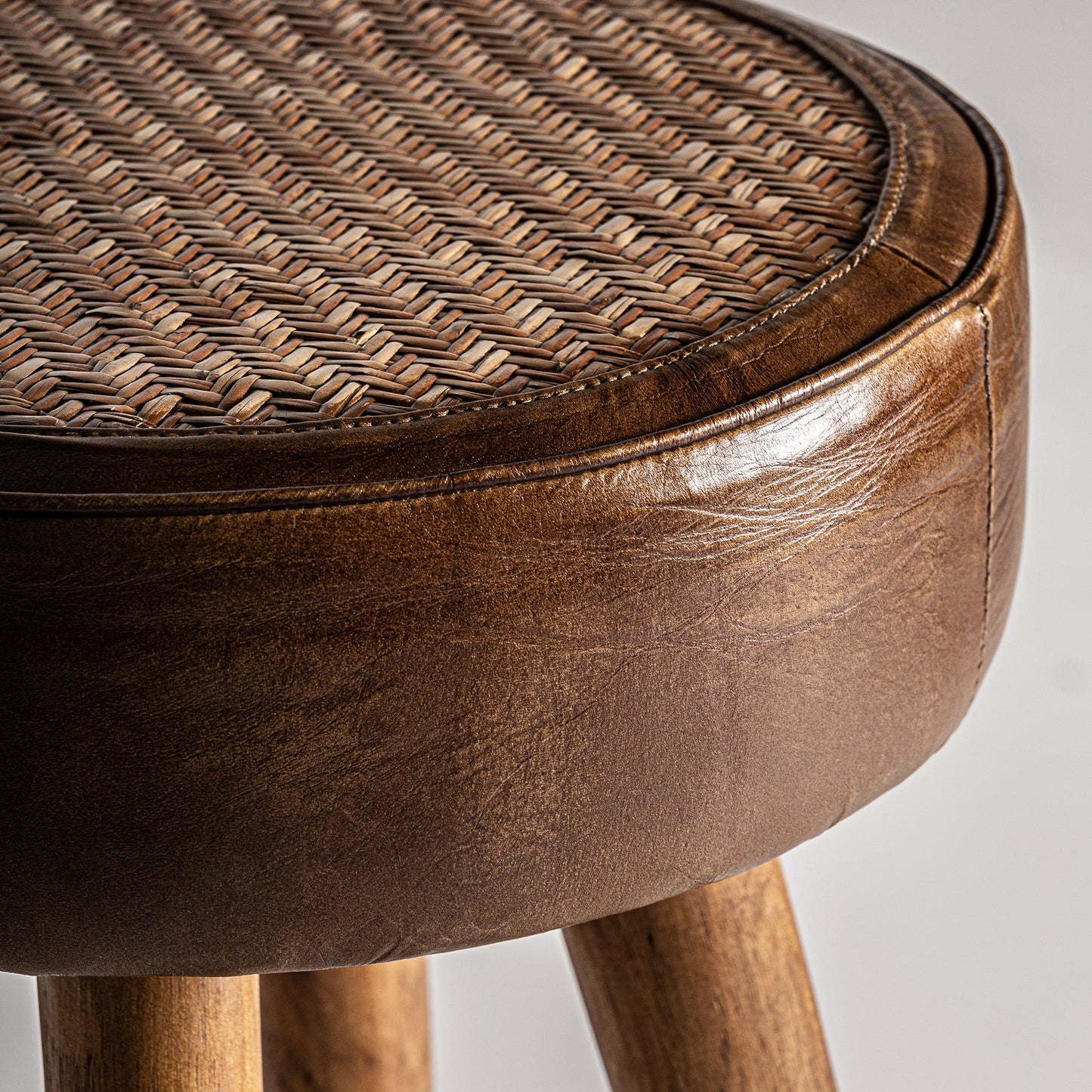 Krokom Stool in Brown Colour