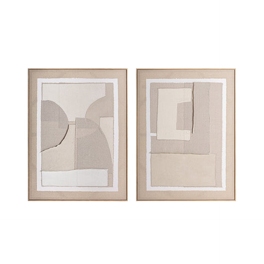 Daray Canvas (Set Of 2) in Brown Tones Colour