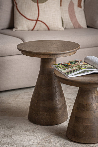 Takala Side Table in Brown Colour