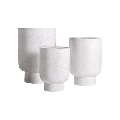 Aila Plant Pot (Set Of 3) in Off White Colour