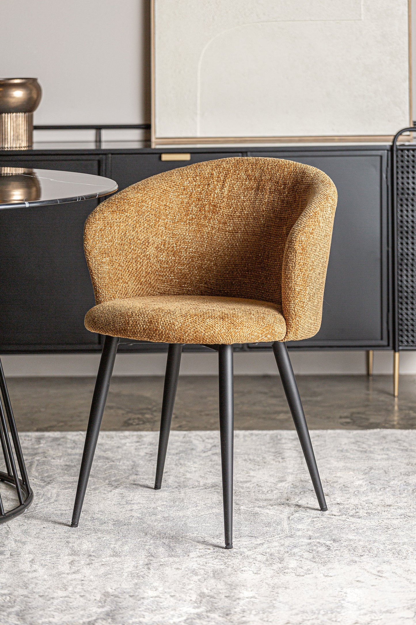 Limoux Chair in Ochre Colour