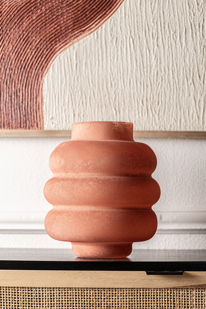 Jarrón Kidha en Color Naranja