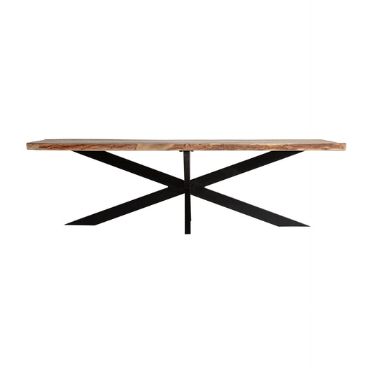 Viborg Dining Table in Black/Brown Colour