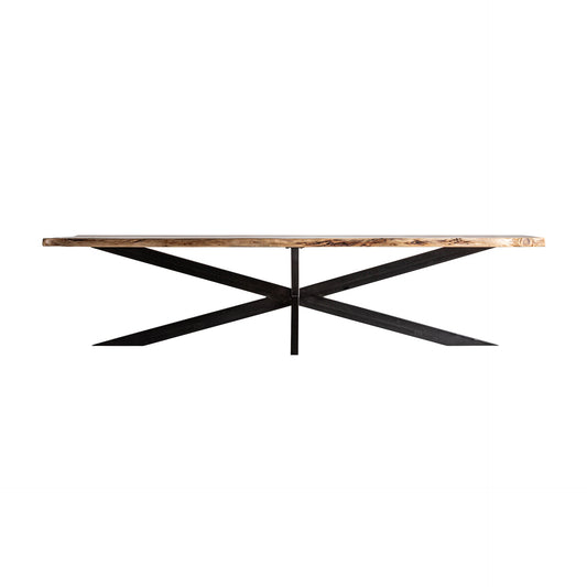 Viborg Dining Table in Black/Brown Colour