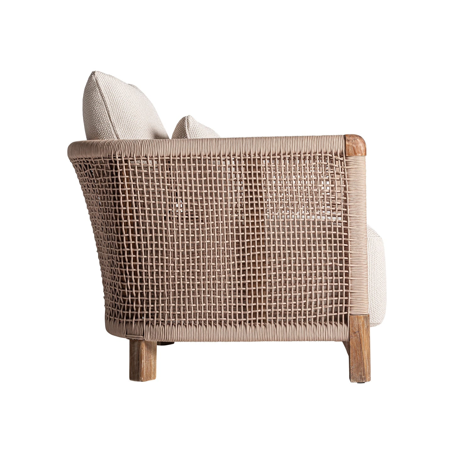 Trena Armchair in Brown/Beige Colour