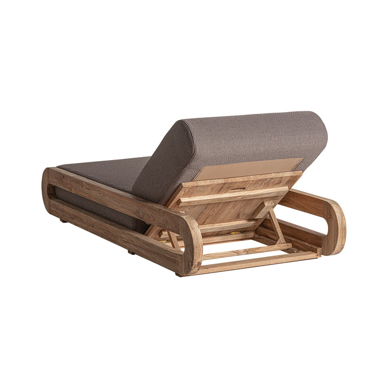 Corba Deck Chair in Brown Colour