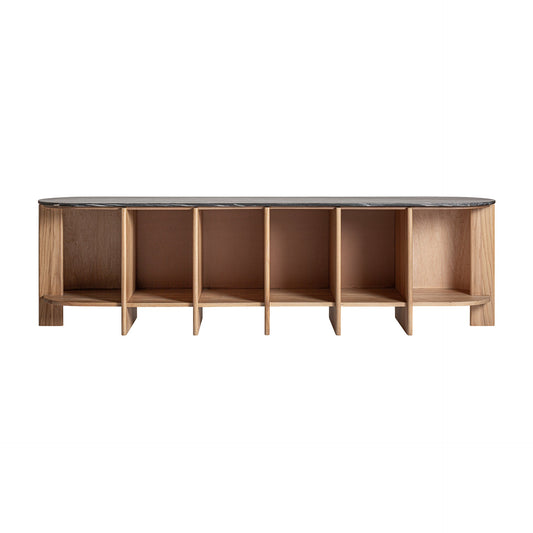 Nara Bookcase in Black/Brown Colour