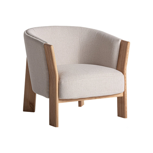 Nara Armchair in Brown/Beige Colour