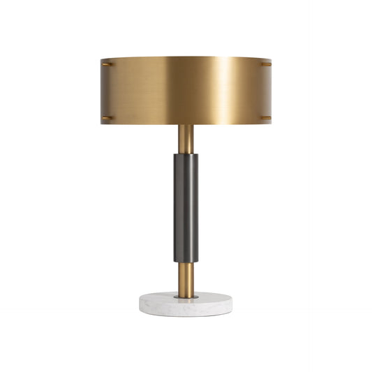 Table Lamp in Black/White/Gols Colour