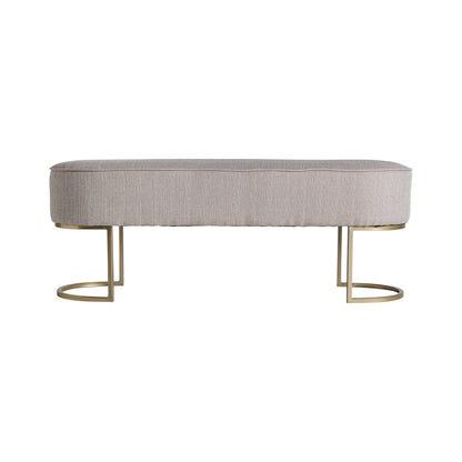 Sousel Bed Foot Stool in Brown/Gold Colour