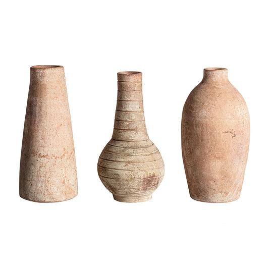 Vase (Set Of 3) in Light Brown Colour