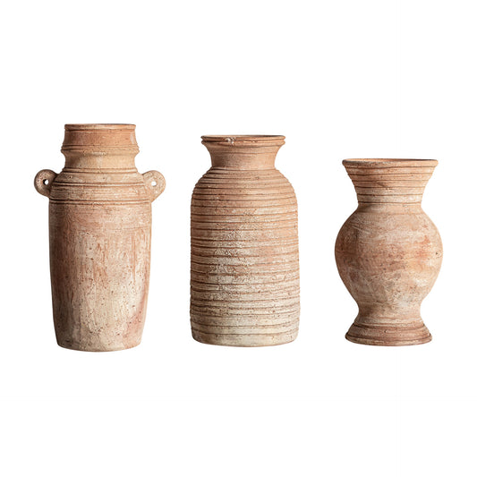 Vase (Set Of 3) in Light Brown Colour