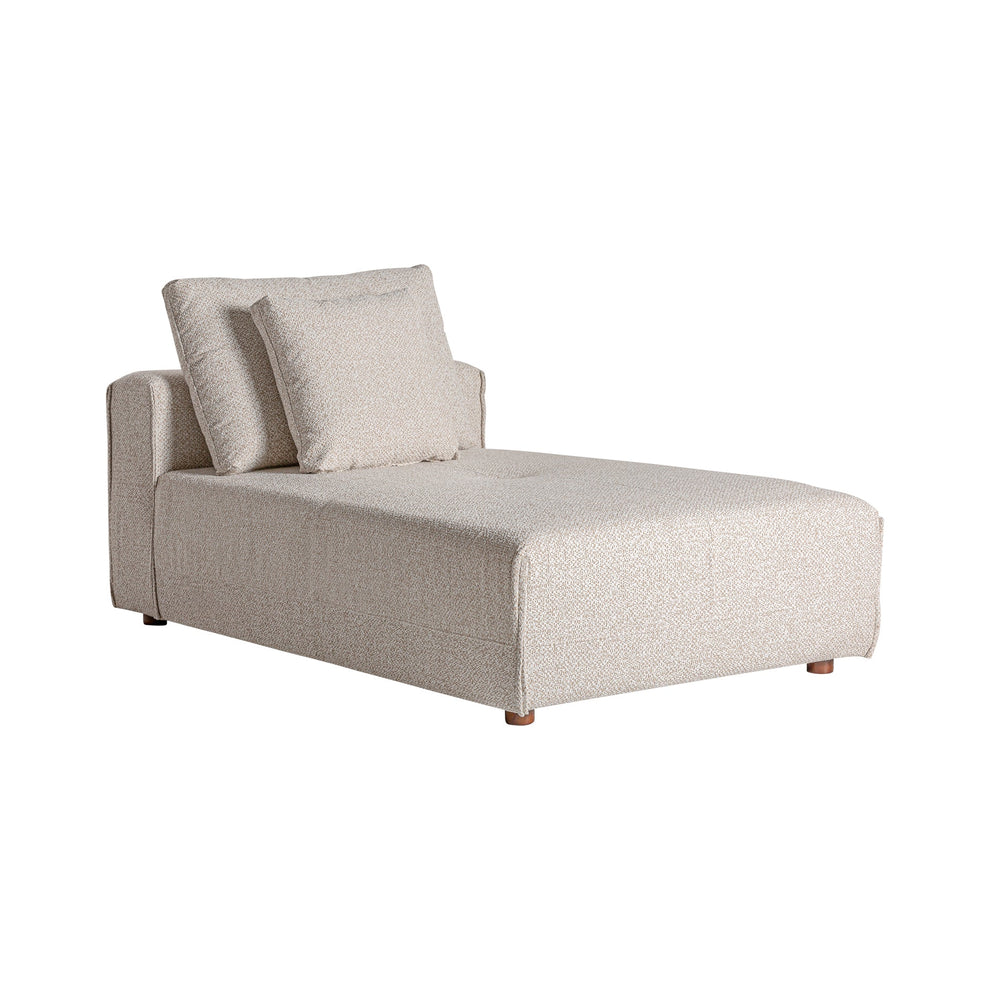 Vignaie Modular Sofa in Cream Colour, Art Deco style, made of Polyester