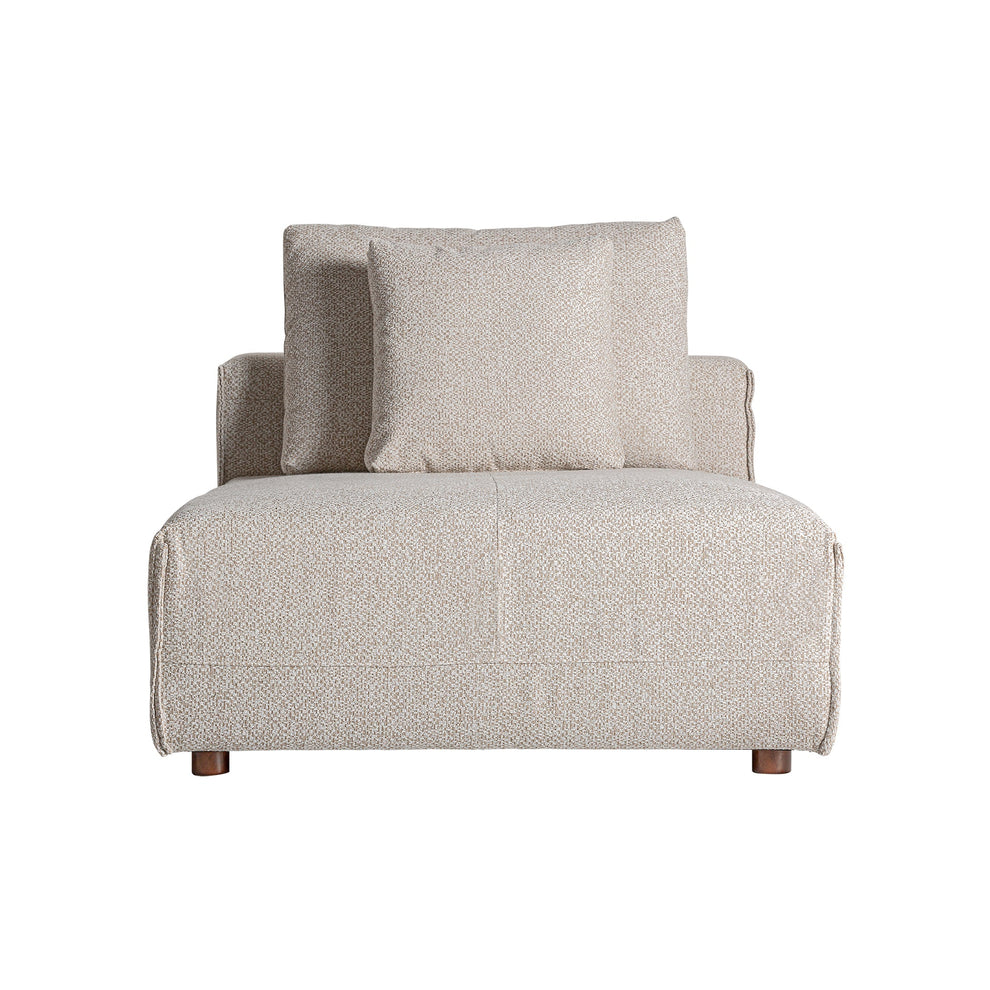 Vignaie Modular Sofa in Cream Colour, Art Deco style, made of Polyester