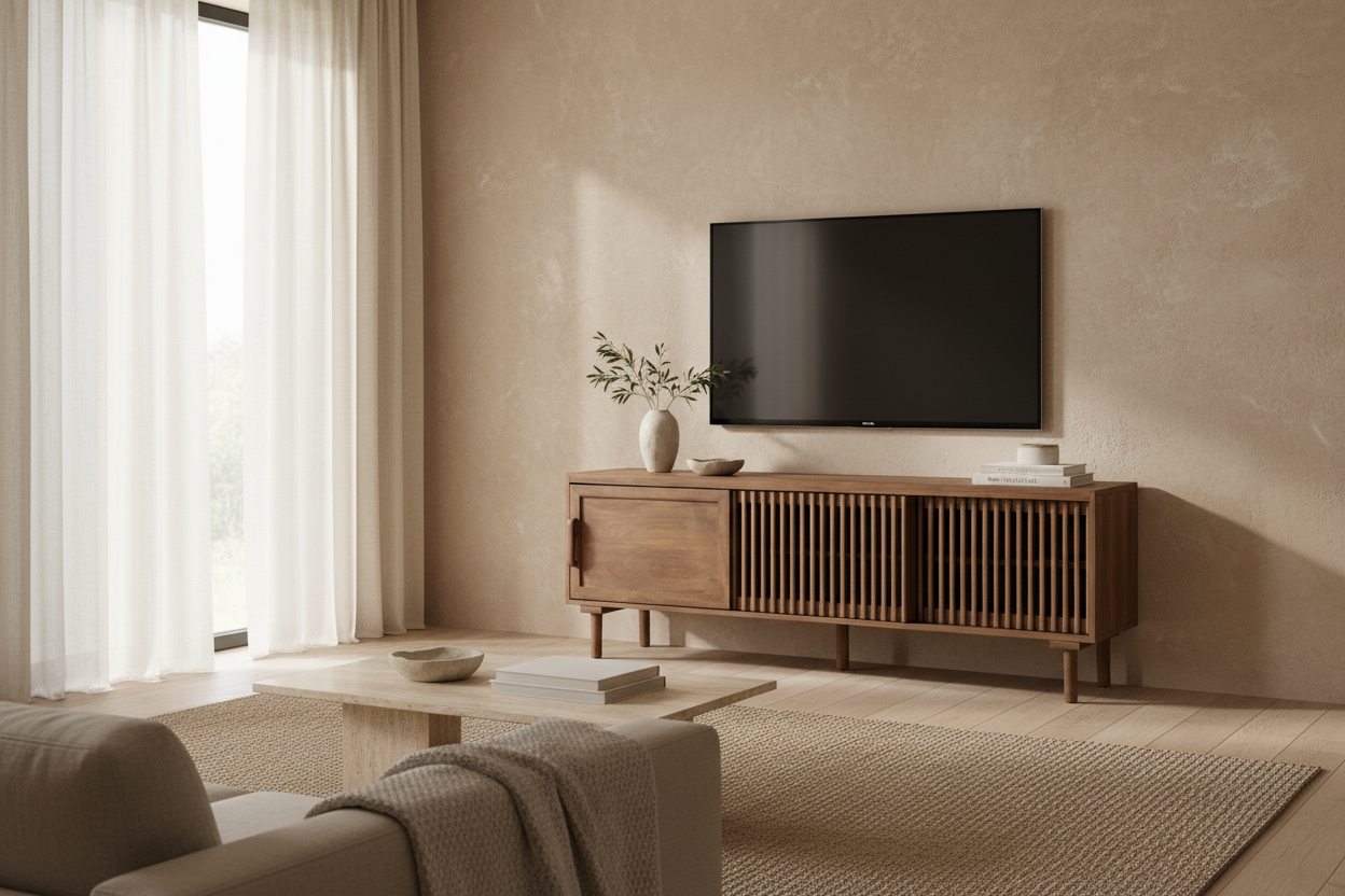Trevoux Tv Stand in Brown Colour