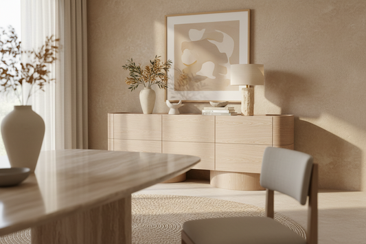 Prayssac Side Board in Cream Colour