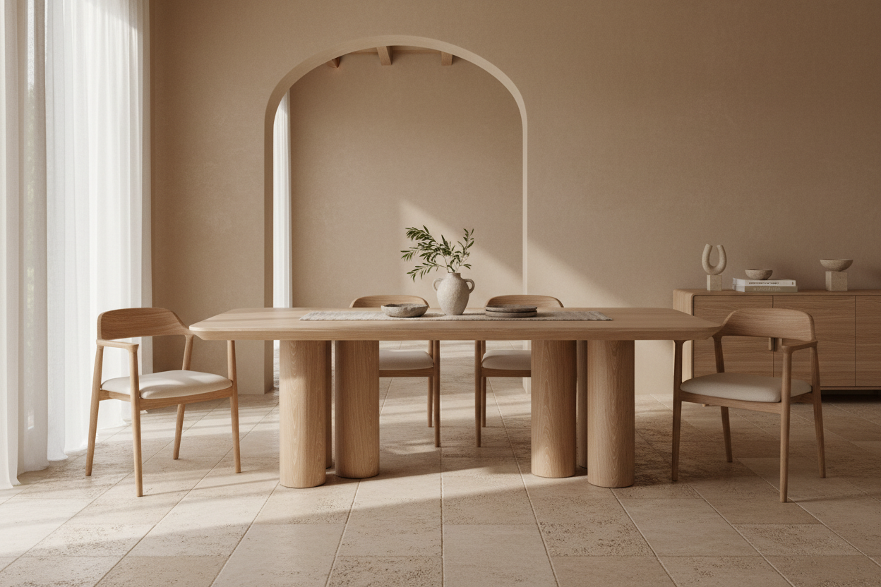 Mesa Comedor Prayssac en Color Beige