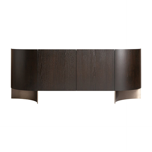 Neuvic Side Board in Brown/Gold Colour