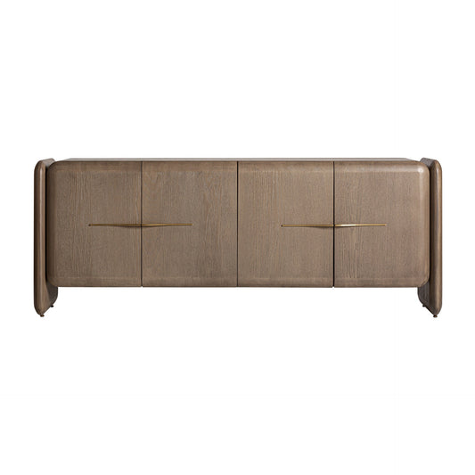 Ussel Side Board in Brown/Gold Colour