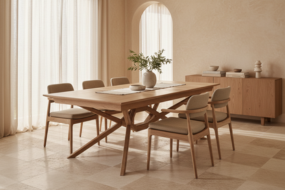 Mesa Extensible Vrebos - Marrón Claro