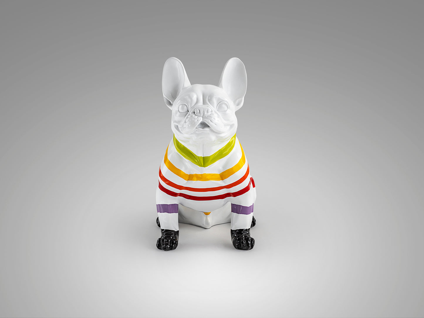 Frenchi White French Bull Stripes