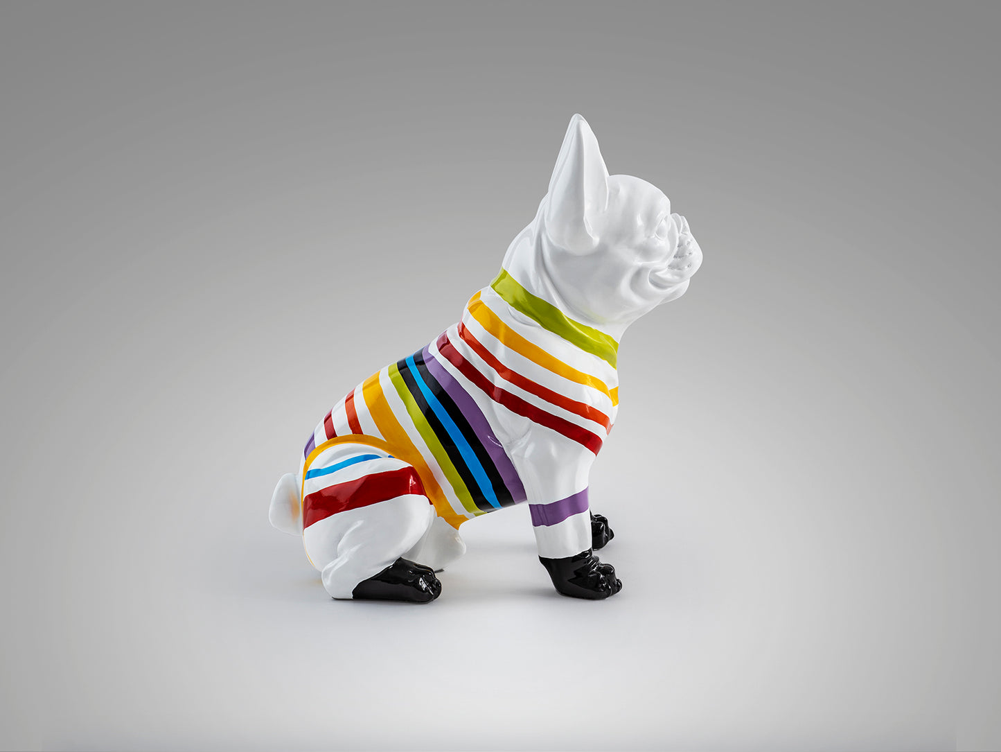 Frenchi White French Bull Stripes