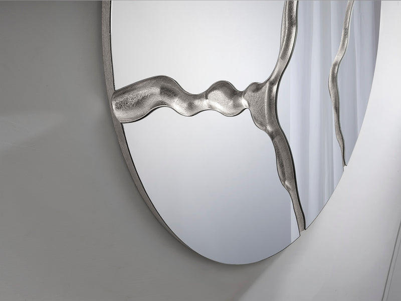 Surcos Mirror D100, Silver Leaves
