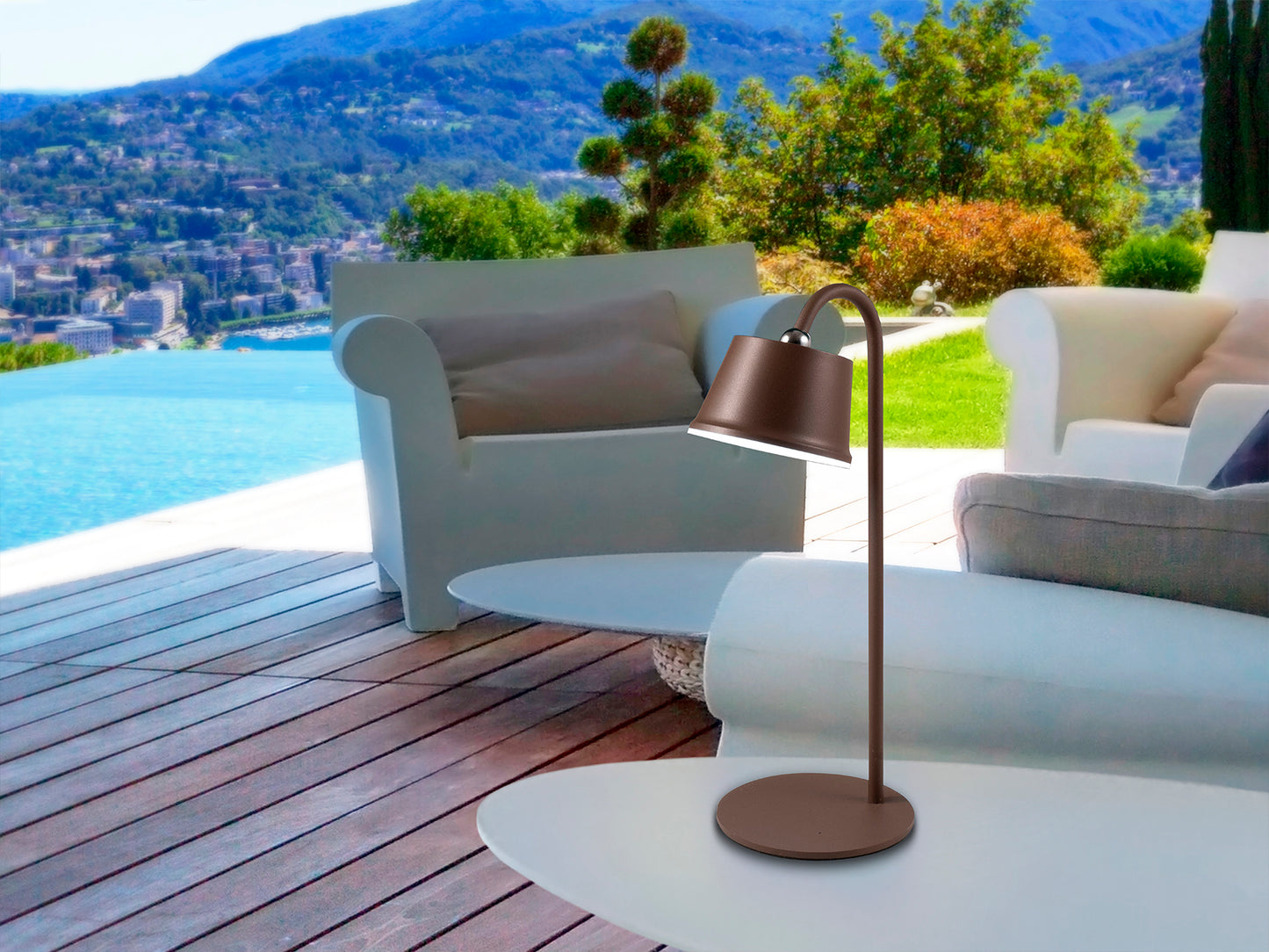 Cuco Led Table Lamp, Corten