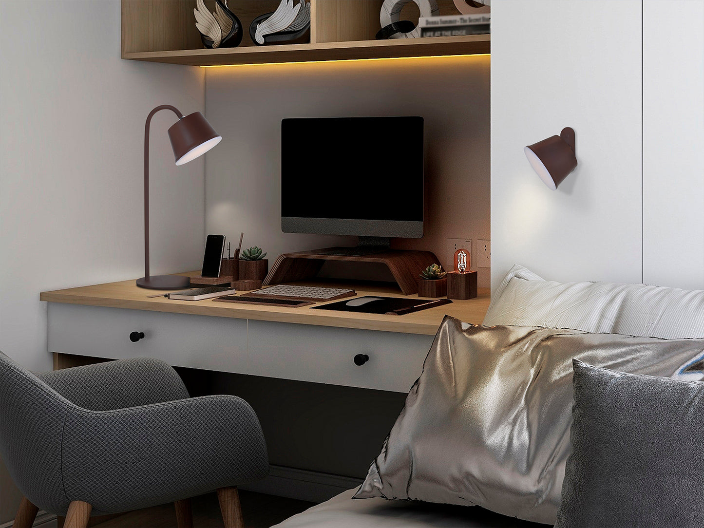 Cuco Led Table Lamp, Corten