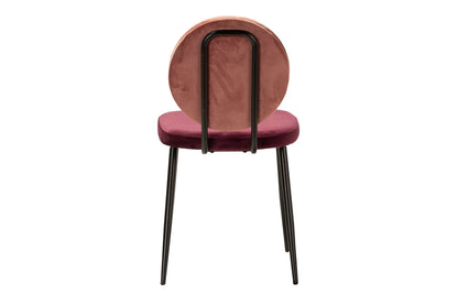 Silla Velvet Rosa Morado 45X58X83 Cm