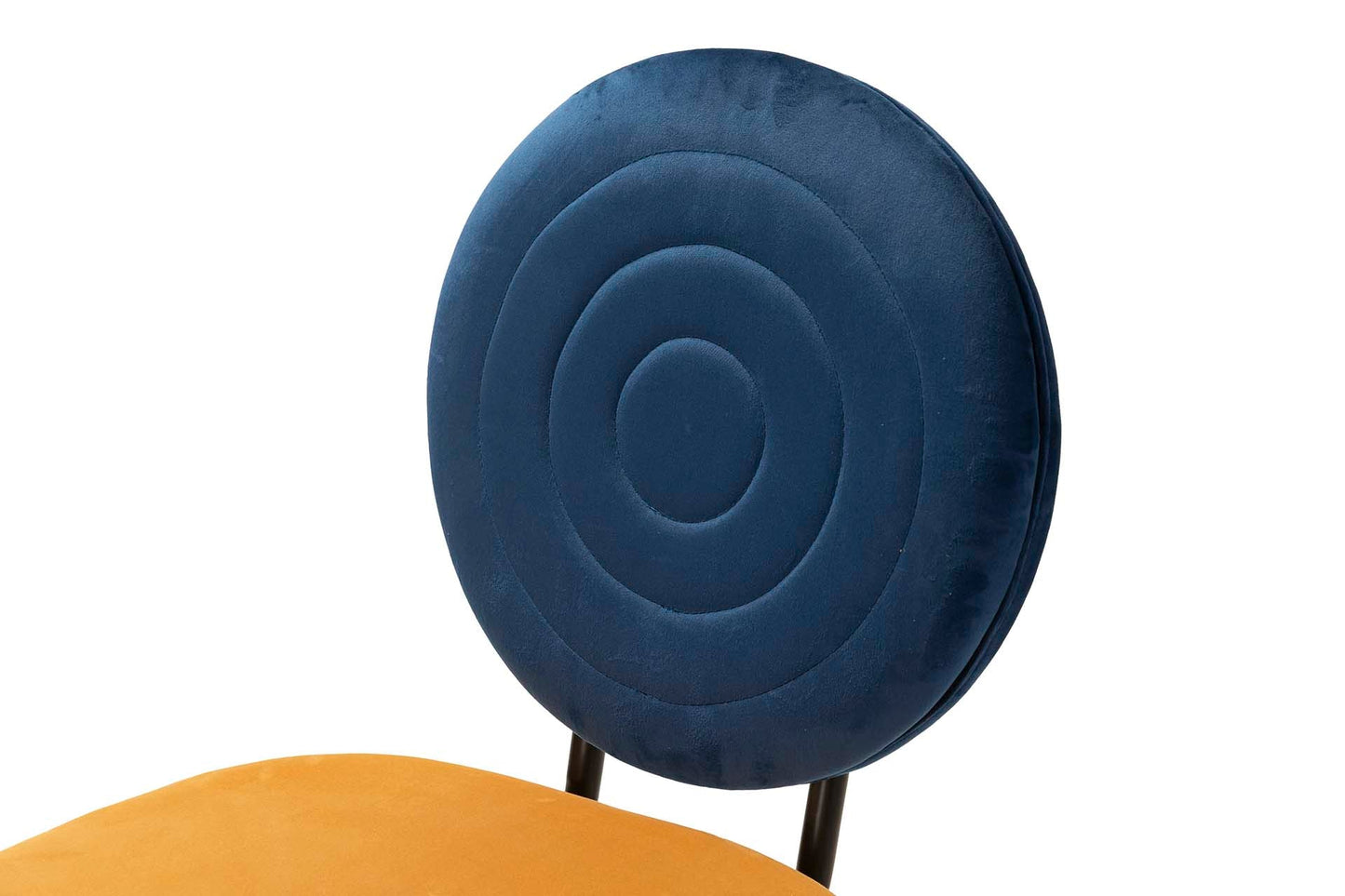 Silla Velvet Azul Amarillo 45X58X83 Cm