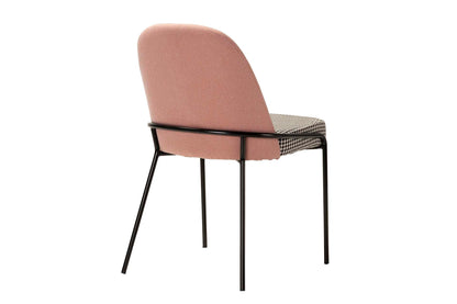 Silla Lino Poliester Rosa 50X58X83 Cm