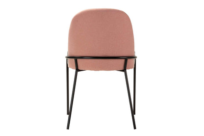 Silla Lino Poliester Rosa 50X58X83 Cm