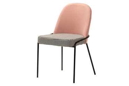 Silla Lino Poliester Rosa 50X58X83 Cm