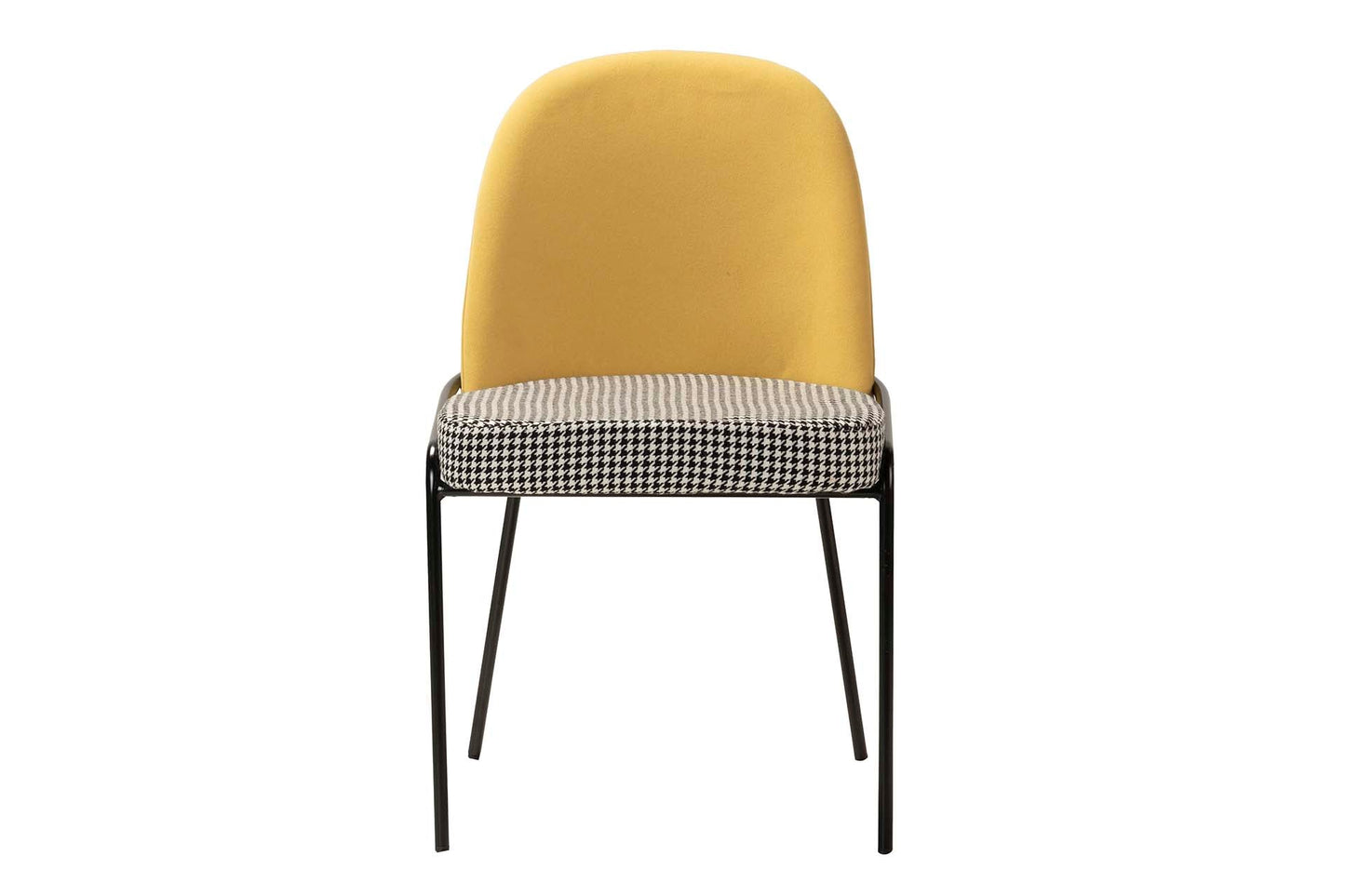 Silla Lino Poliester Amarillo 50X58X83 Cm