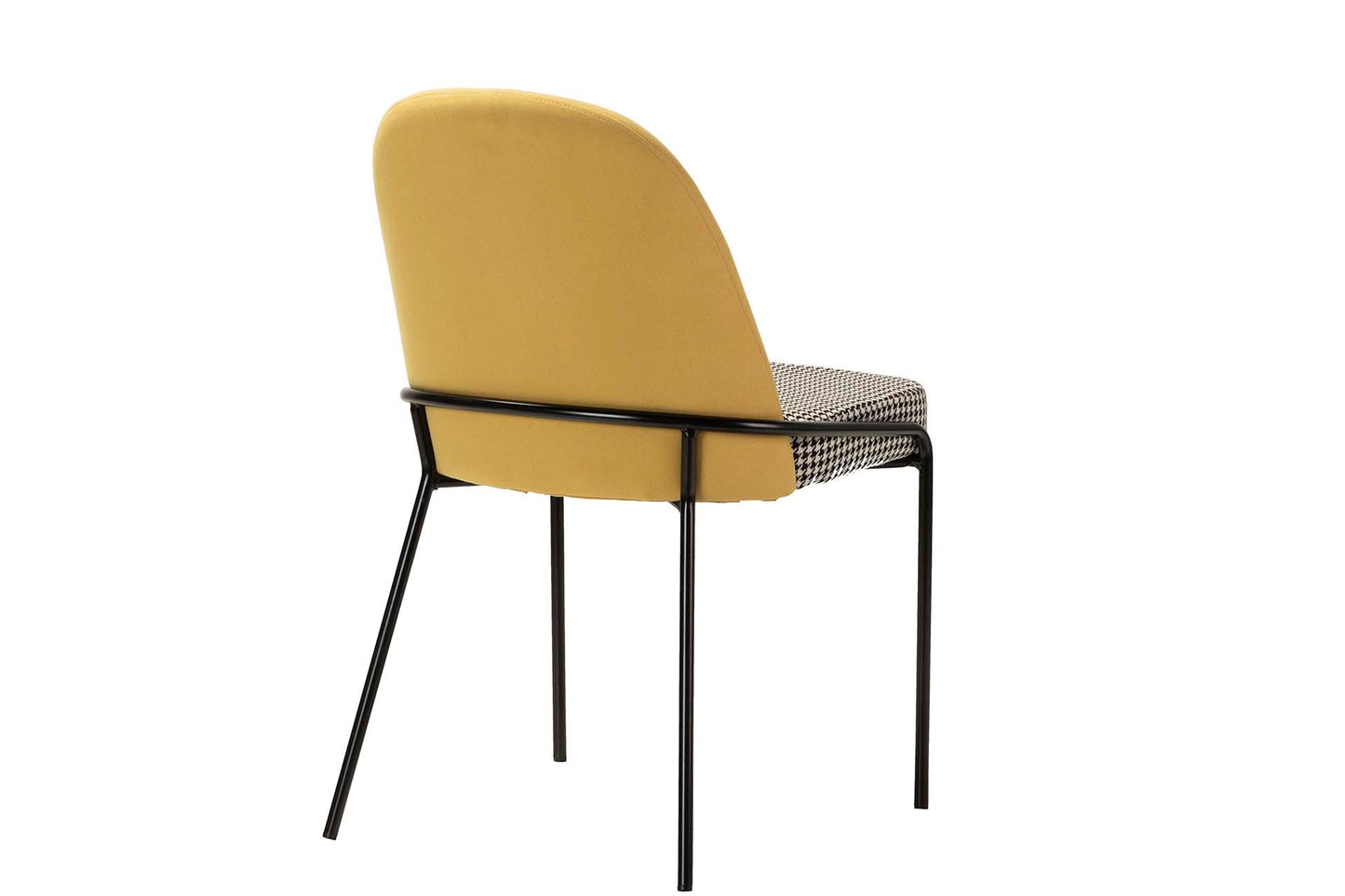 Silla Lino Poliester Amarillo 50X58X83 Cm