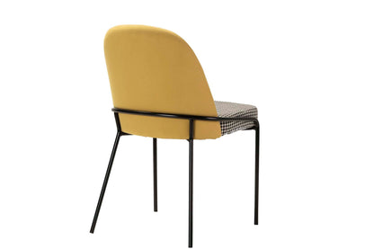 Silla Lino Poliester Amarillo 50X58X83 Cm