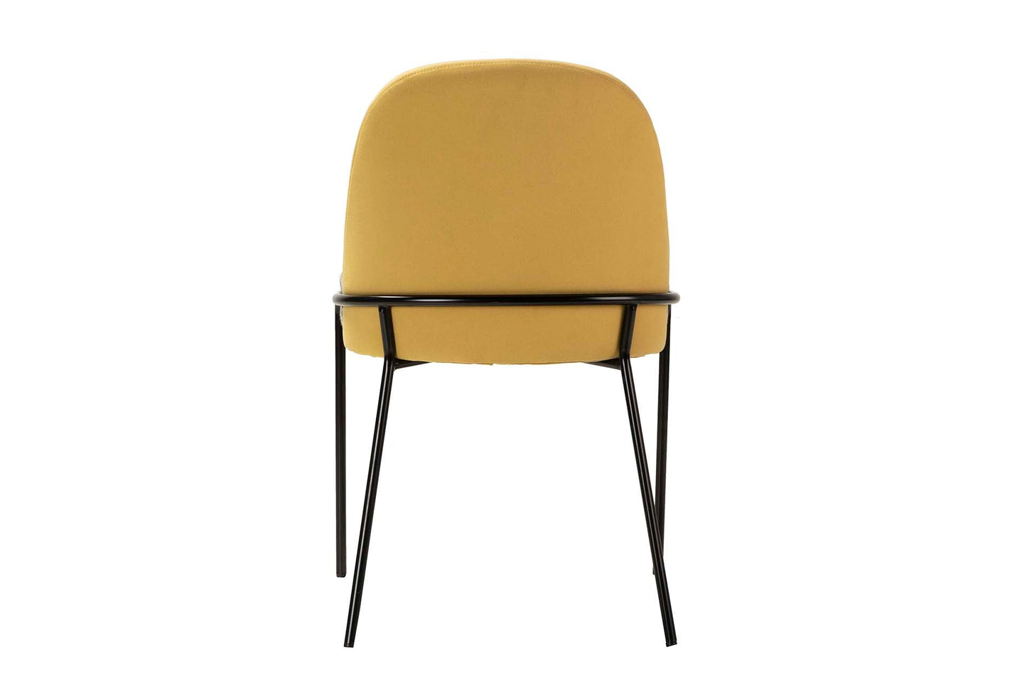 Silla Lino Poliester Amarillo 50X58X83 Cm