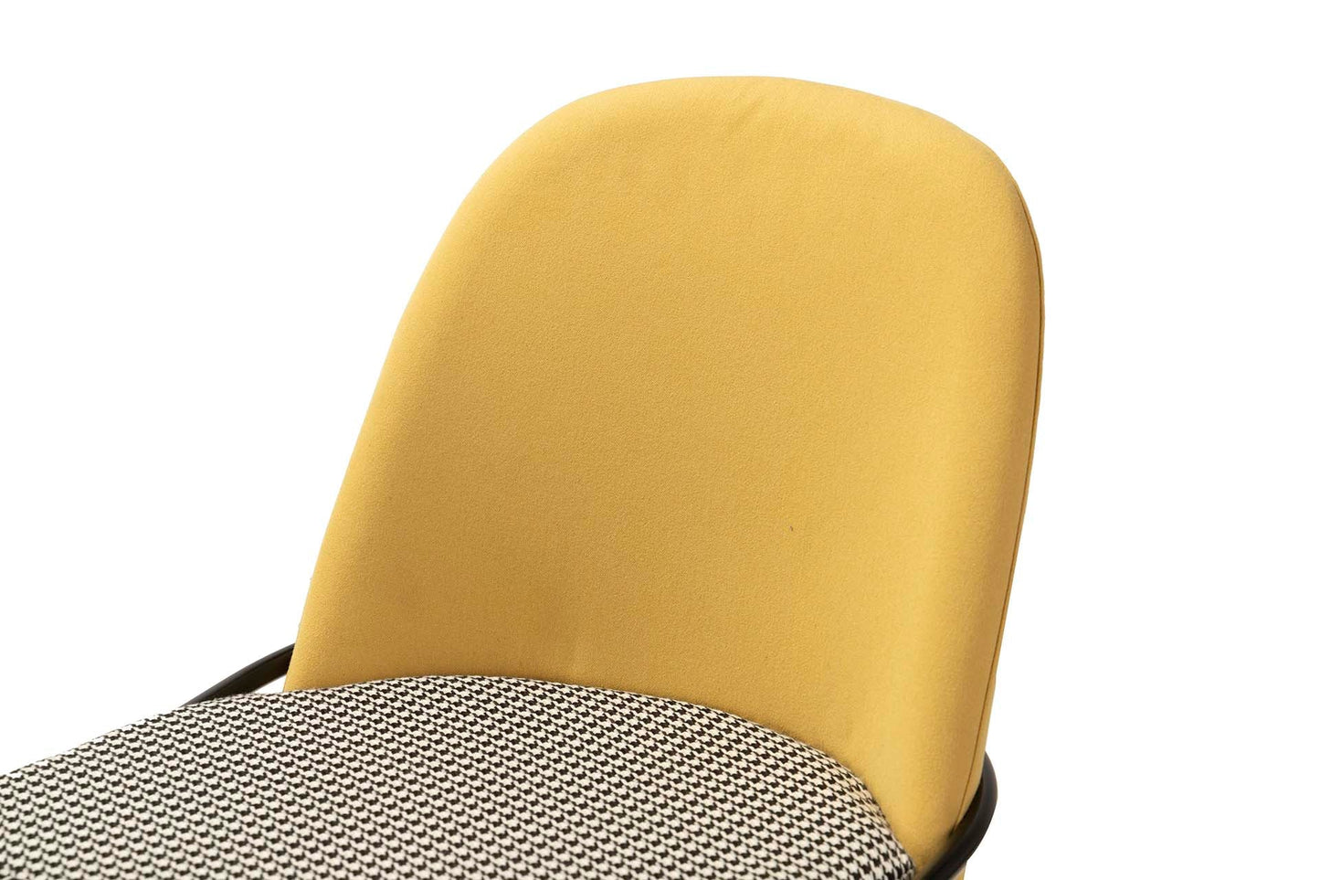 Silla Lino Poliester Amarillo 50X58X83 Cm