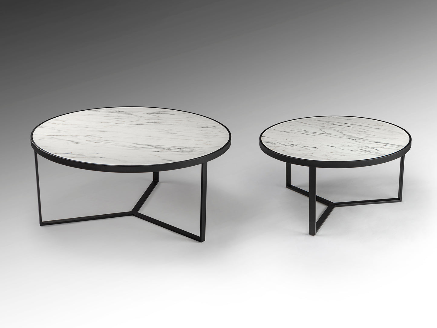 Naira Set Of Tables White Marble Top