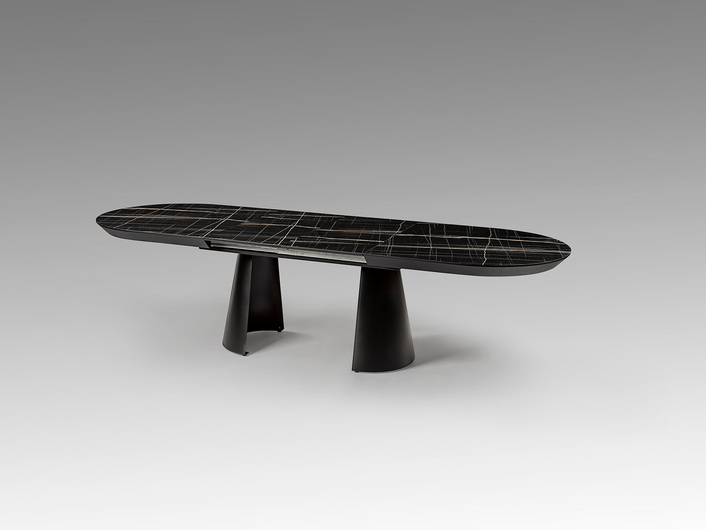 Capri Dining Table Black Marble Top