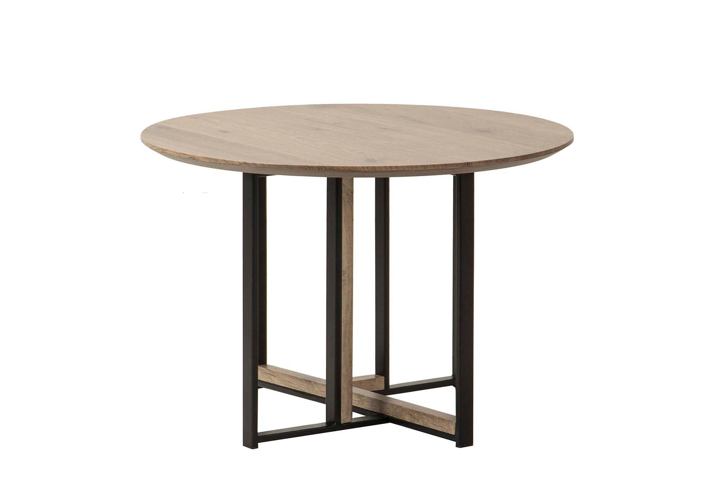 Mesa De Centro Mdf Metal Vinilo 60X60X40 Cm