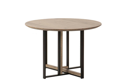 Mesa De Centro Mdf Metal Vinilo 60X60X40 Cm